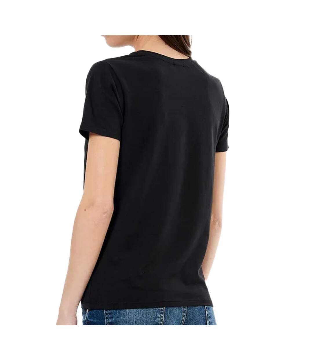 T-shirt Noir Femme Kaporal 3W11