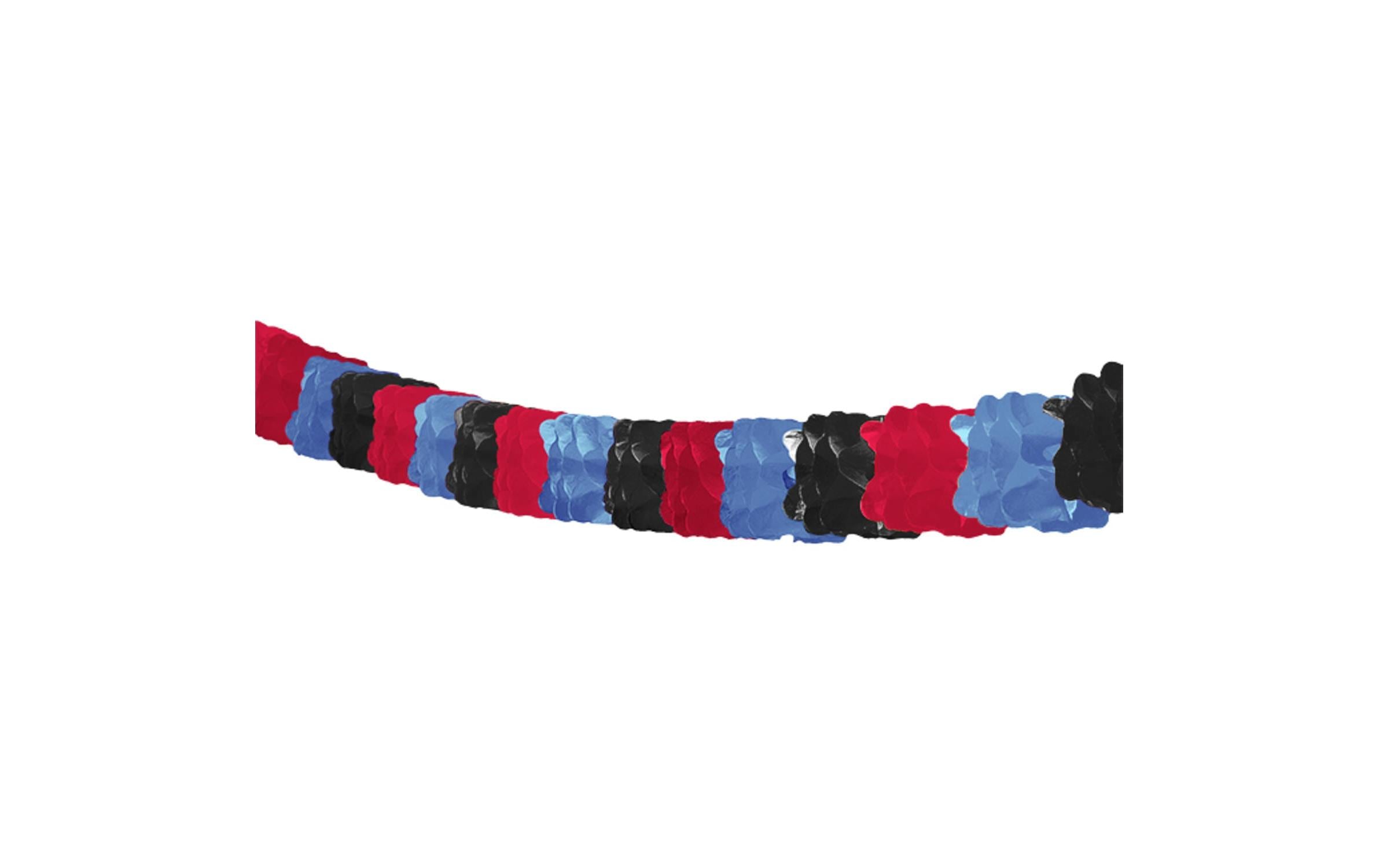 Partyset Pirat 5-teilig, blau/rotPartypaket mit Teller, Becher, Girlande, Augenklappe und Schatzkarte
