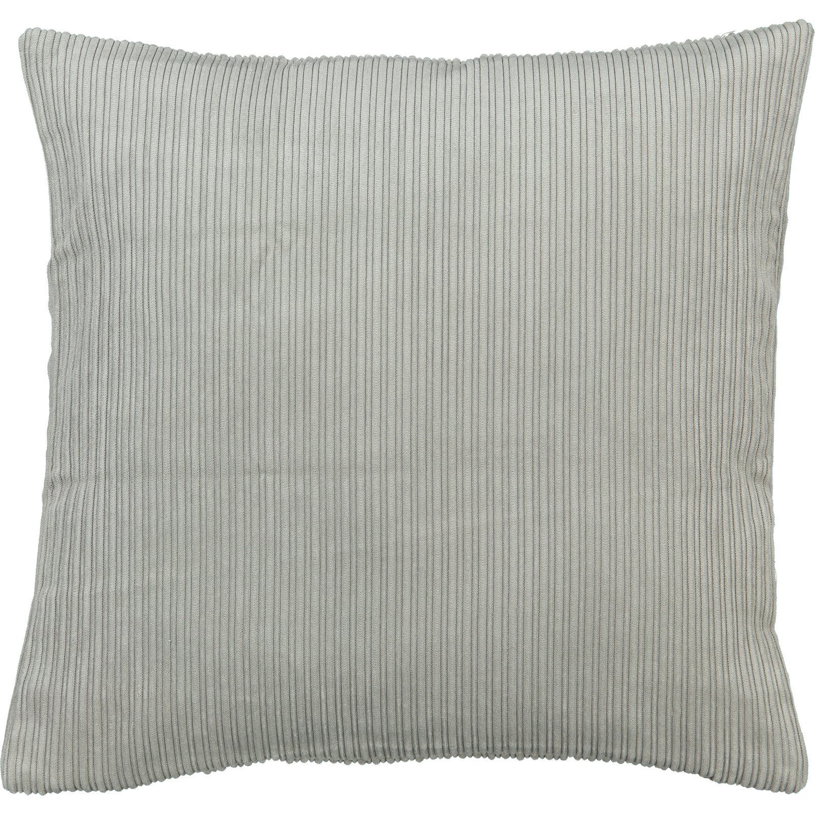 Zierkissenhülle Samt Cord-Optik 40 x 40 cm hellgrau