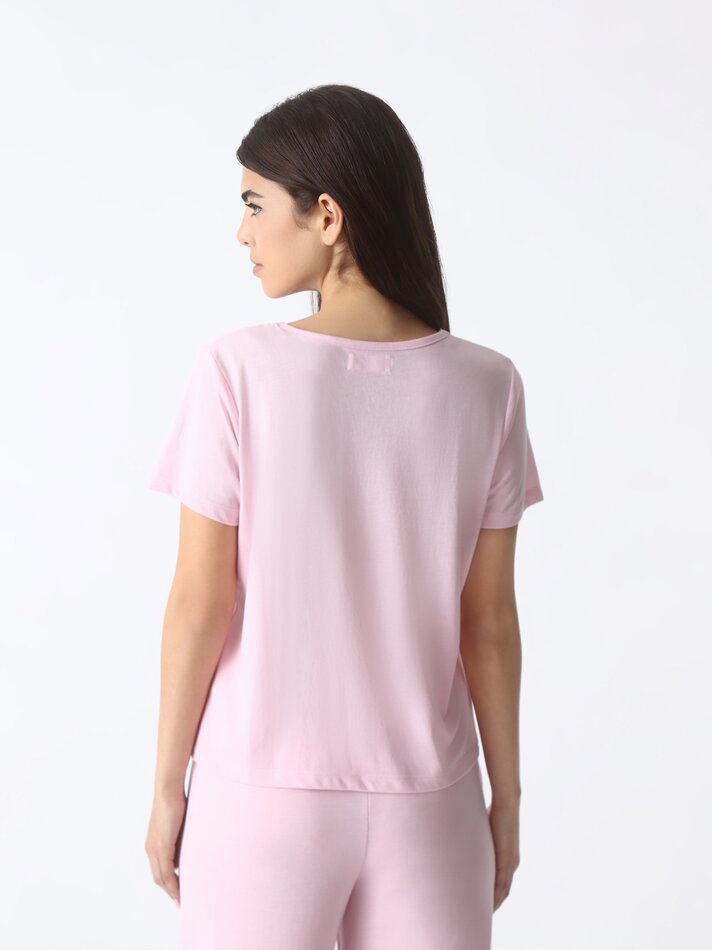 Blusa de pijama de renda - Rosa