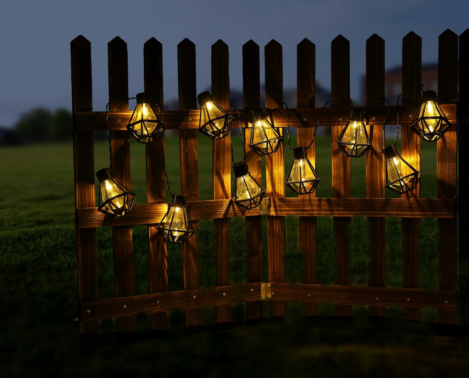 LED-Lichterkette - schwarz - Außenleuchte - 230 cm