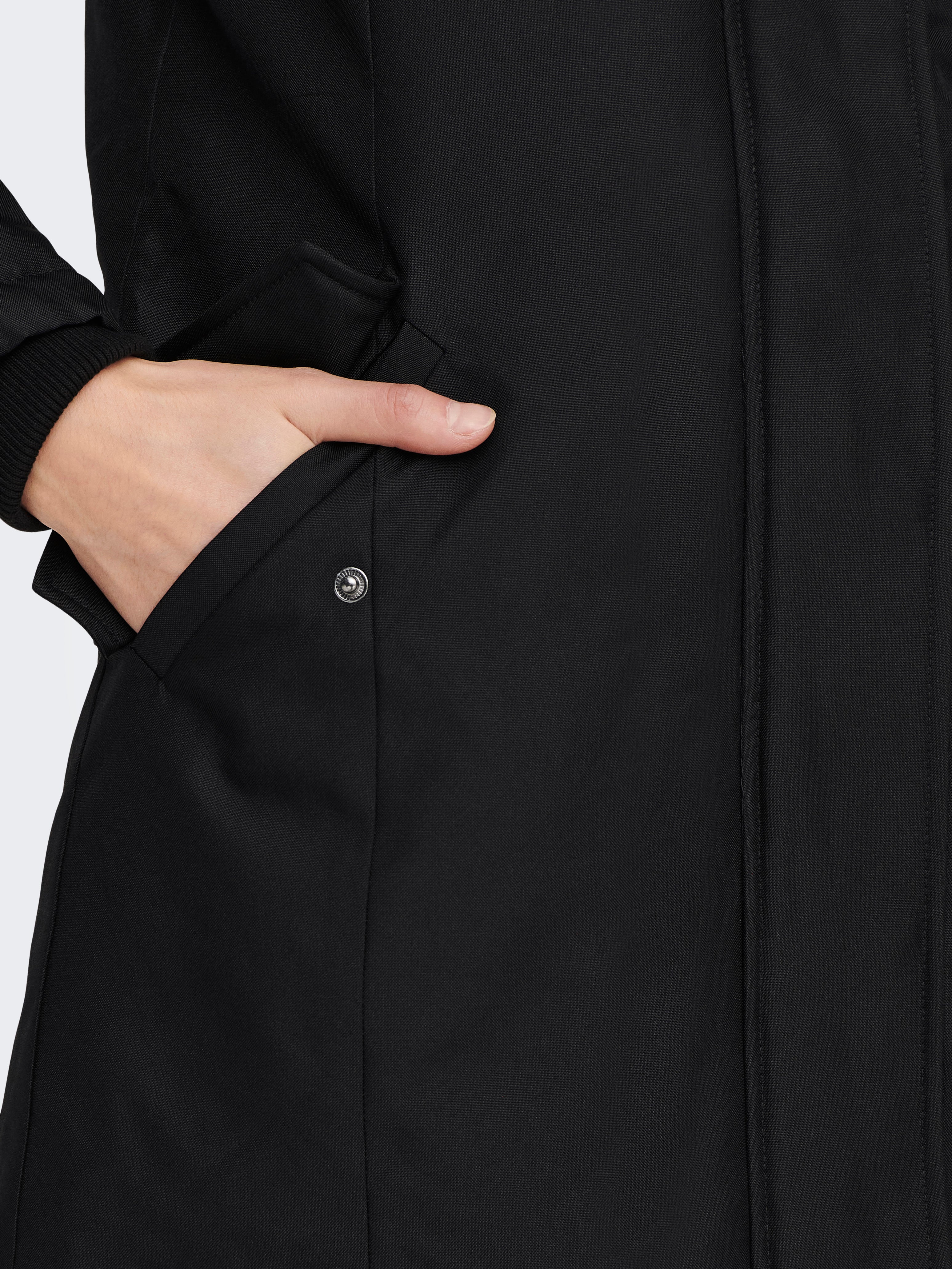 ONLFRESH Langer Parka Black