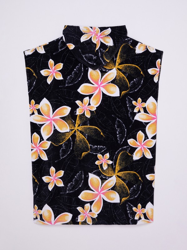 Stay Magical Printed Poncho de surf Noir Femme
