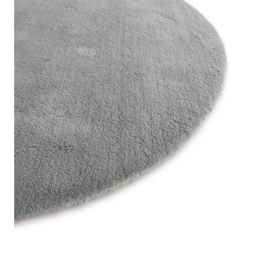 GULVTEPPE SOFT TOUCH Ø80CM GRÅBLÅ