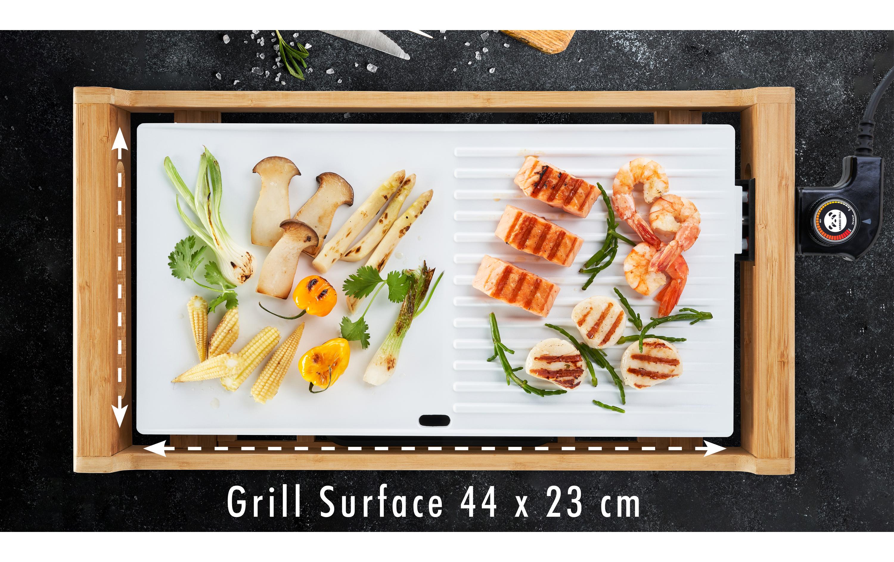 Tischgrill Bamboo Grill 1800 WLeistungsstarker Tischgrill für drinnen und draussen
