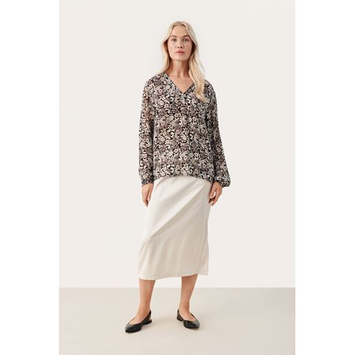 Part Two DittePW Bluse, Black Wallpaper Print, 38