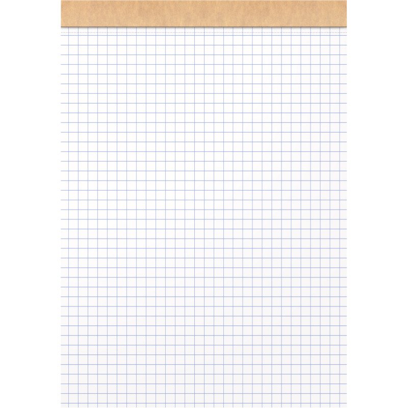 Bloc de bureau recyclé Touareg Oxford A5 14,8 x 21 cm agrafé- 5 x 5 - 80 feuilles