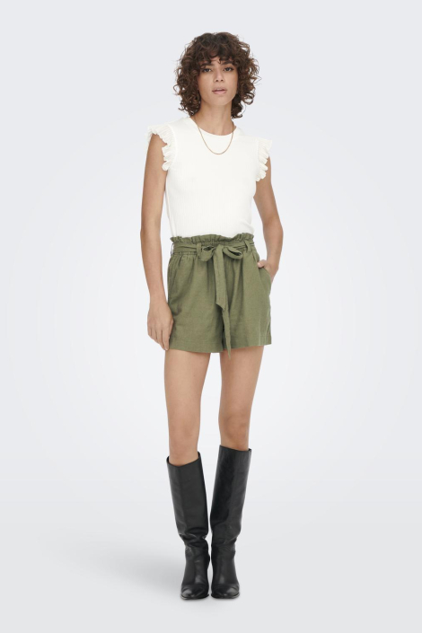 Jacqueline de Yong groene dames korte broek