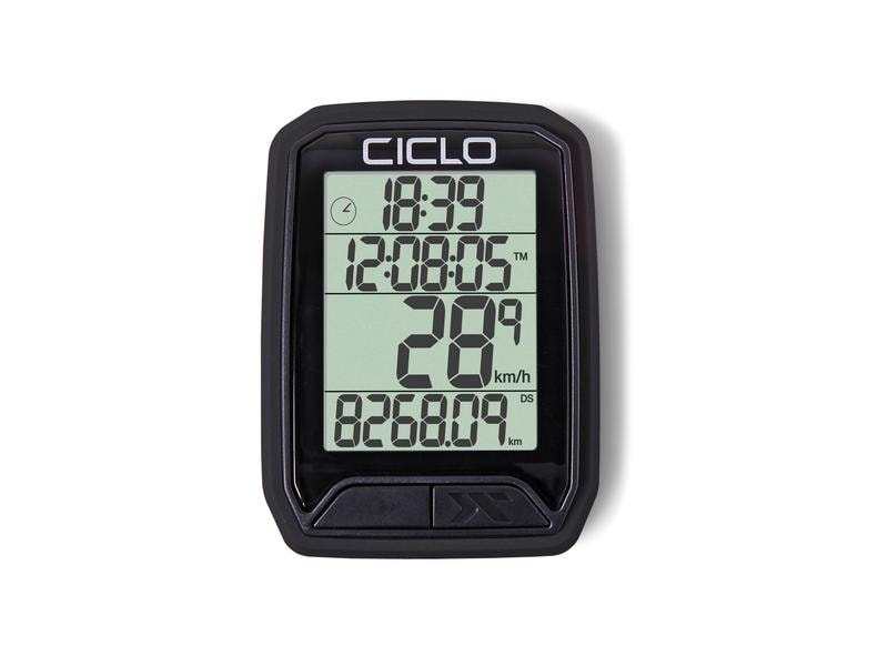Ciclosport Velo-Tacho Protos 213 Schwarz Drahtloser Fahrradcomputer