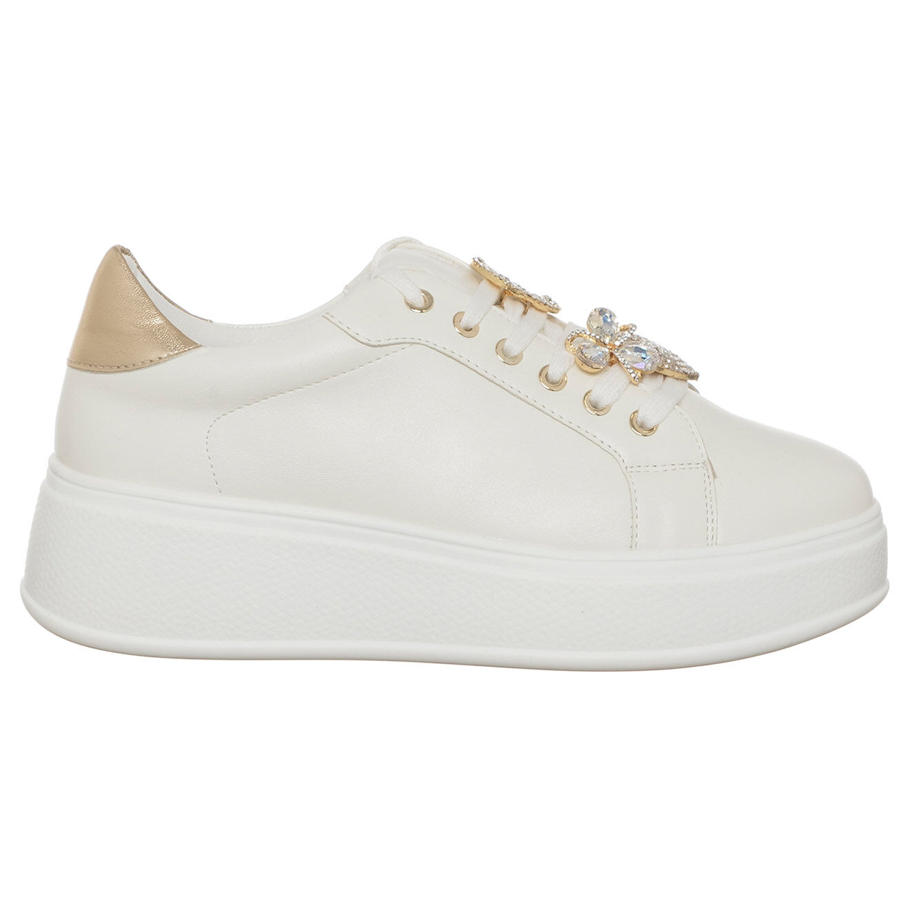 Loretta by Loretta Sneakers Laure blanc/doré