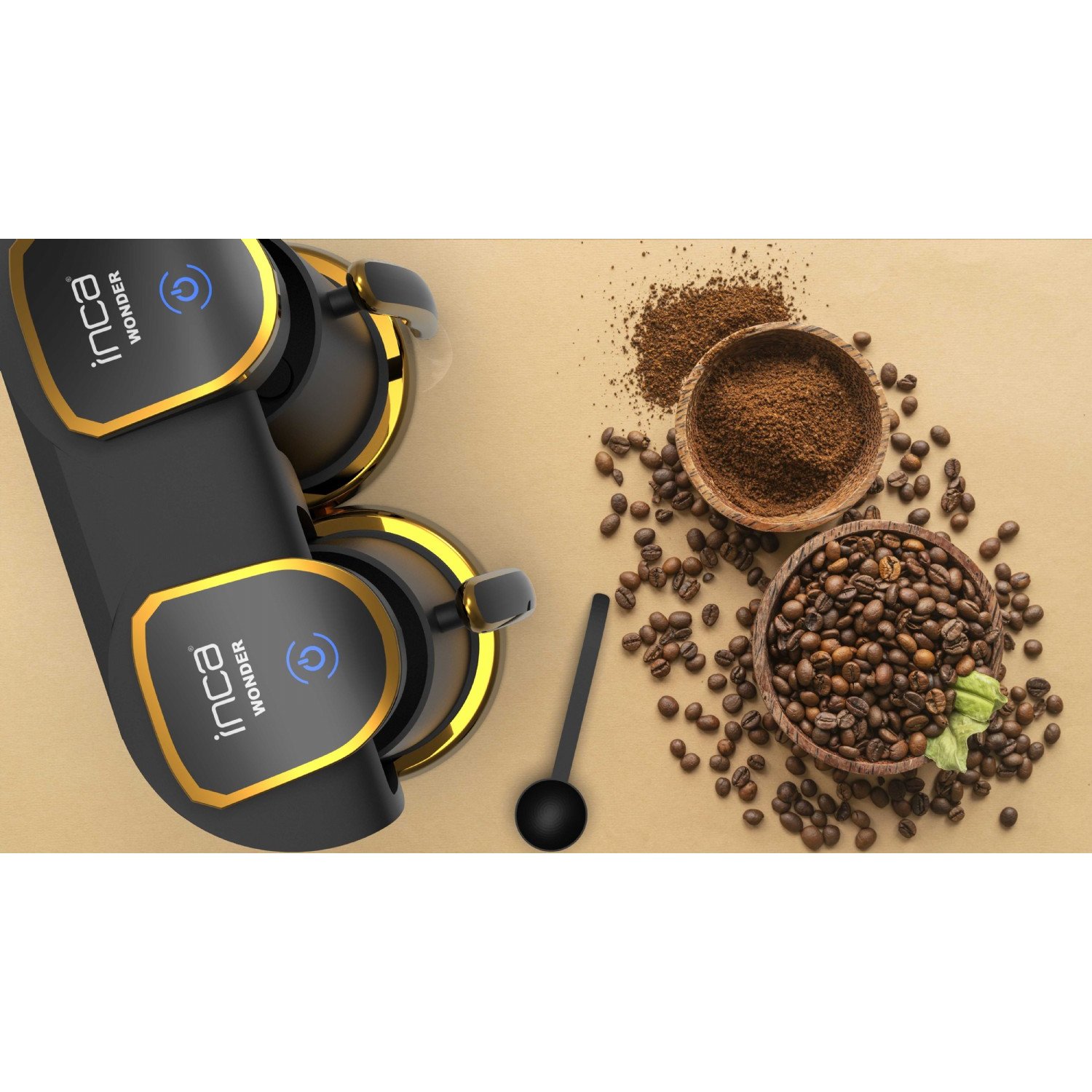 Turkische Kaffeemaschine Duo Wonder Serie IKM-02 Mokka