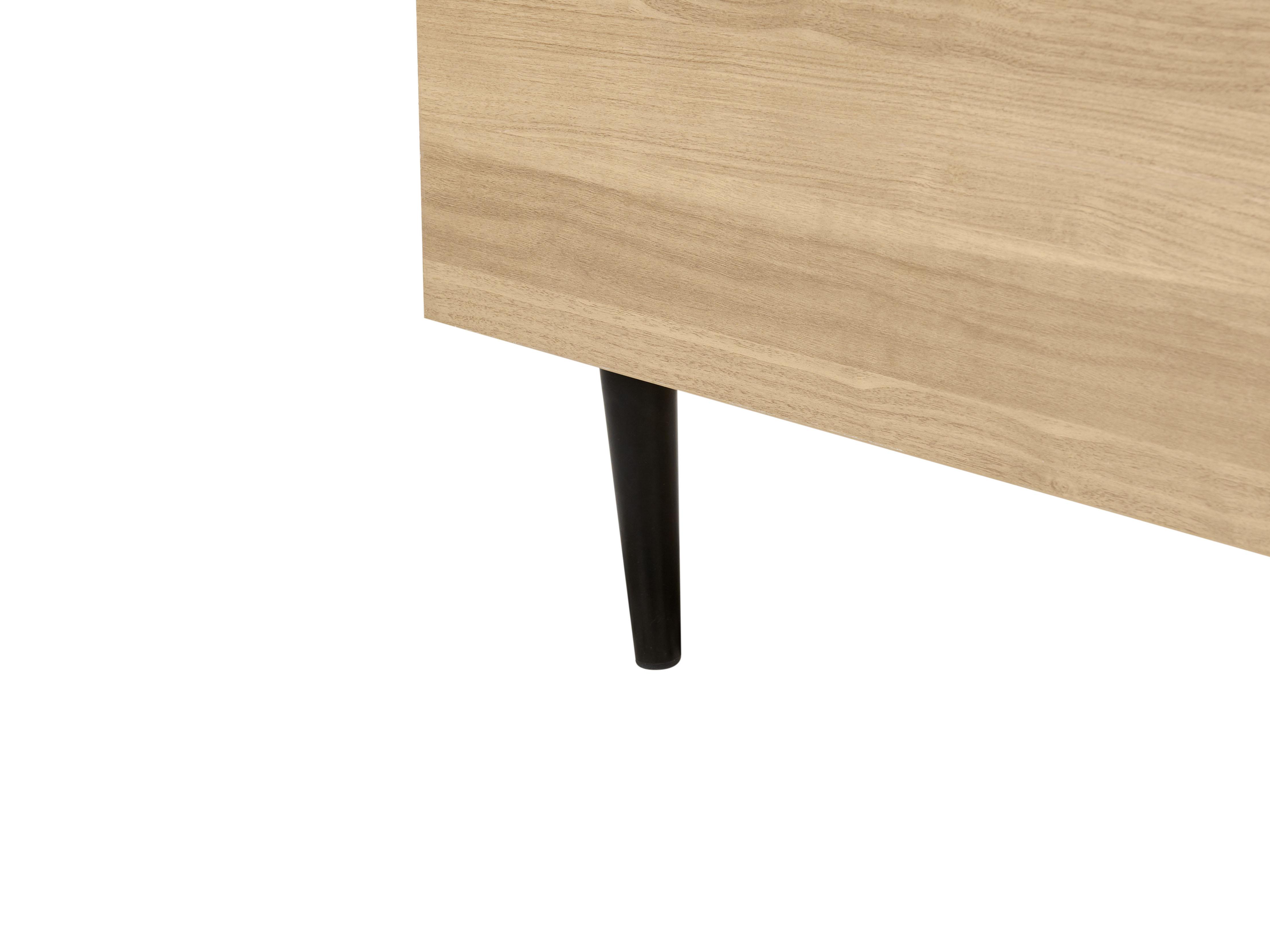 Bed Bouclé IZERNORE 140 x 200 cm Beige