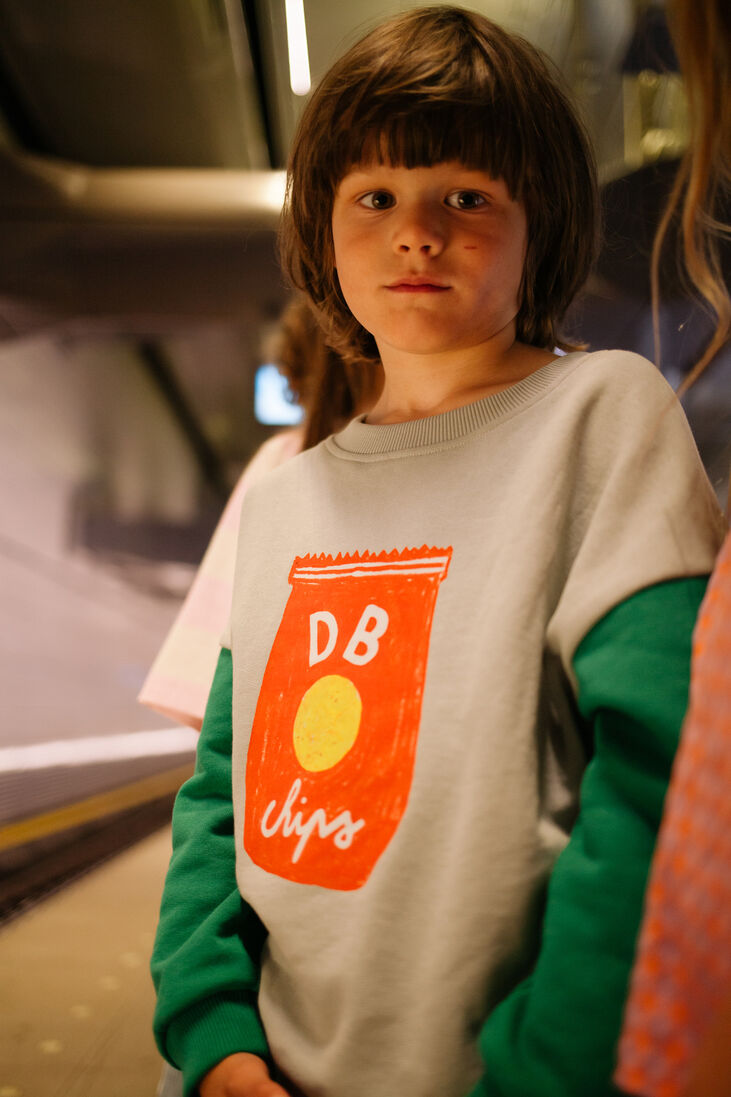 DAILY BRAT groene daily brat sweater daily chips sweater