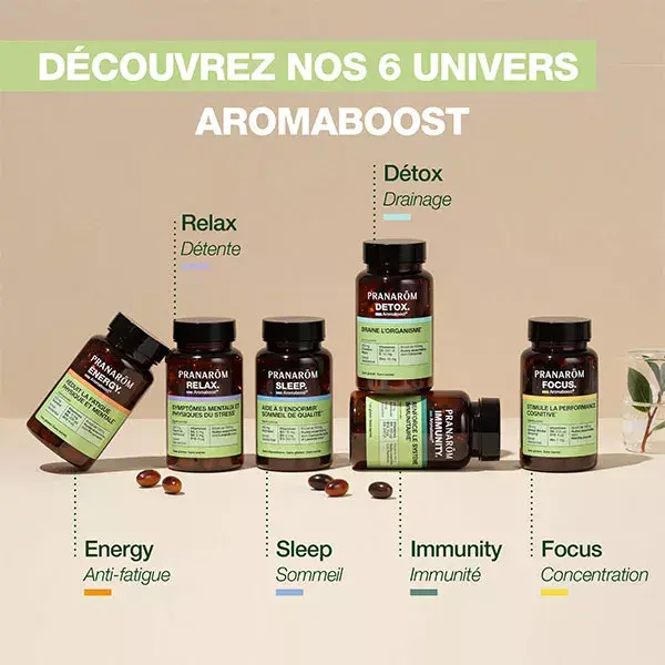Pranarom Aromaboost Focus Concentração 60 Cápsulas