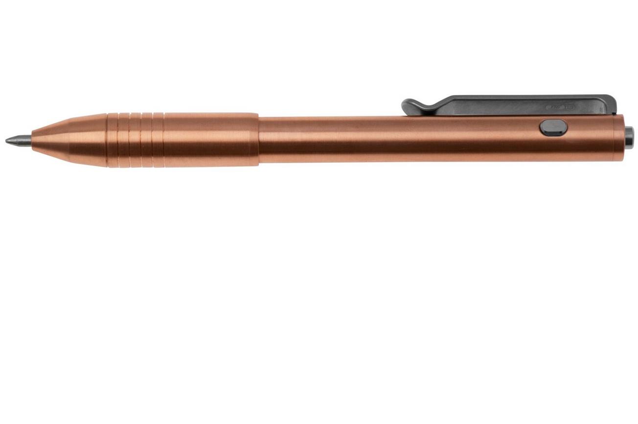 Big Idea Design Dual Side Click Pen DSC-CO Copper, auto adjusting everyday carry pen