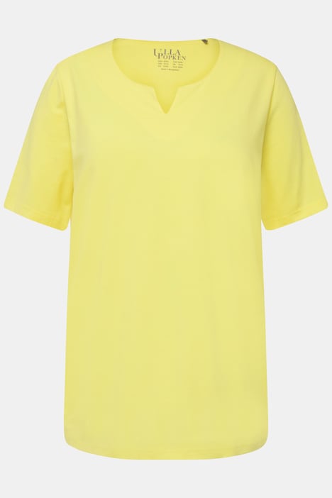 T-Shirt, A-Linie, Tunika-Ausschnitt, Halbarm