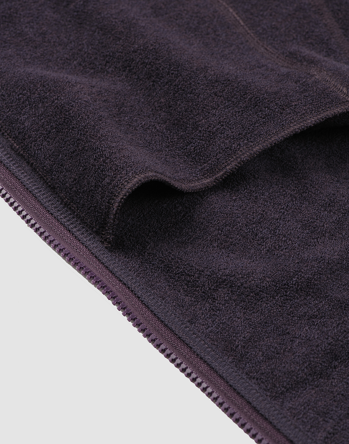 Vest met capuchon van merinowollen terry voor dames