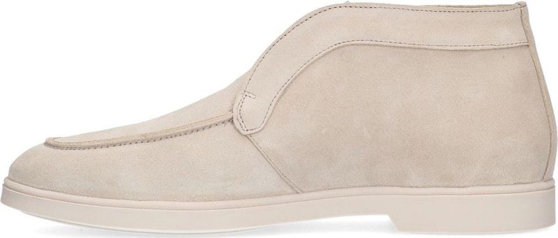 Manfield - Schoenen - Beige - Suède - Loafers