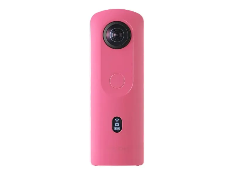 Ricoh THETA SC2 - 360° Videokamera - 4K / 30 fps - 12.0 MP - flash 14 GB - intern flash hukommelse - Wireless LAN, Bluetooth - pink