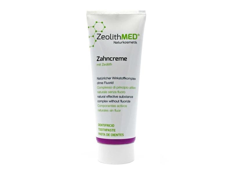 Zeolith MED Zahncreme mit Zeolith 75 ml Natürliche und fluoridfreie Zahnpflege mit Zeolith, Xylitol und Pfefferminze