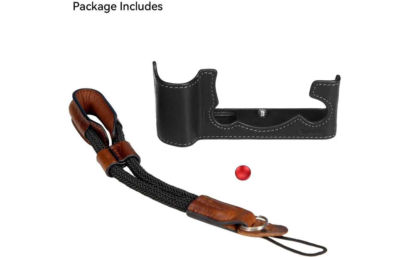 Halb Case/Handschlaufe Kit für FUJIFILM X-T5Handgelenkschlaufe aus Leder für sicheren Halt der Kamera