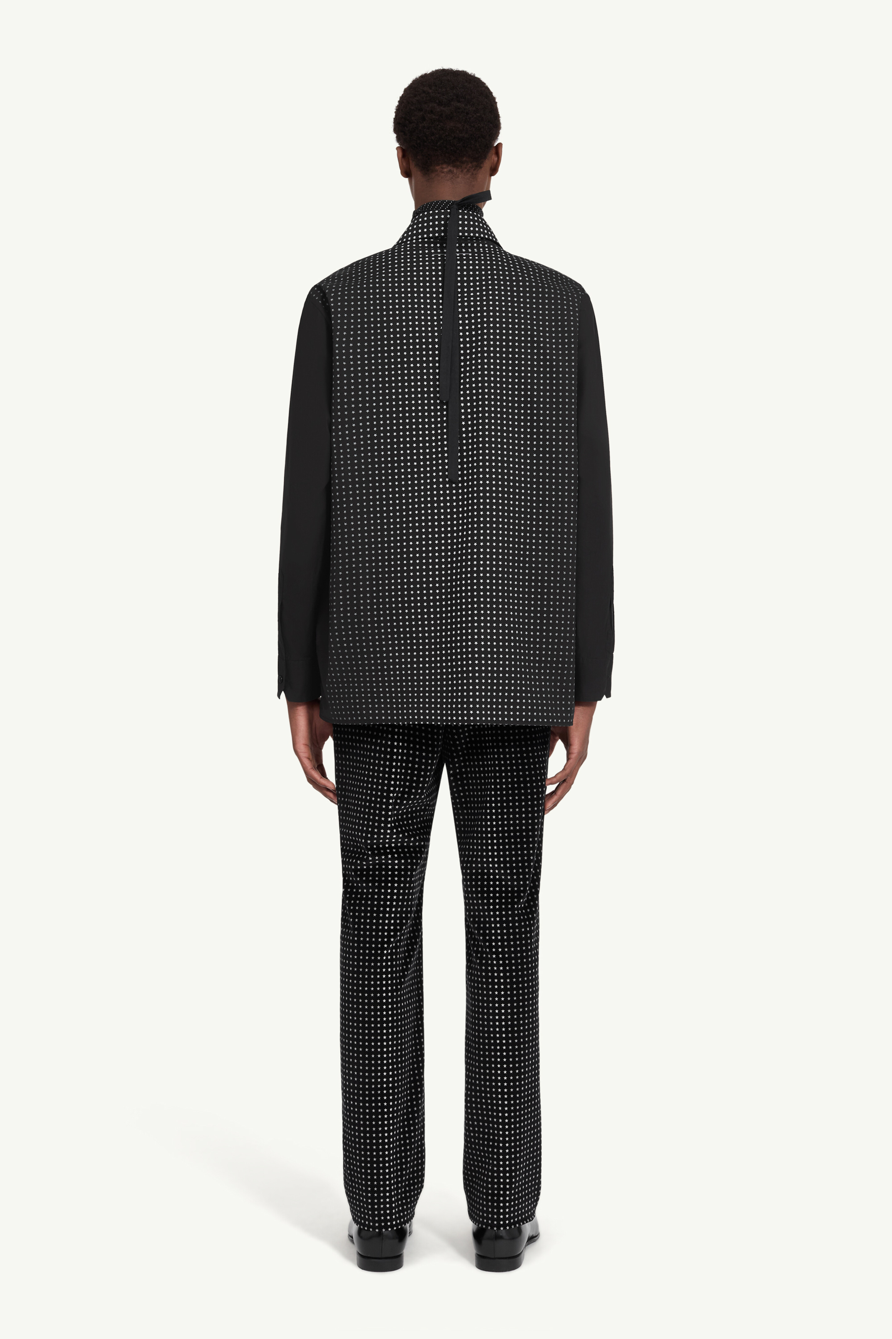 Chemise en popeline de coton à motif étoile pour homme | MM6