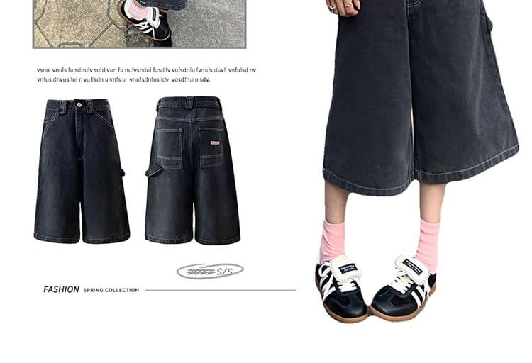 Denimot - Denim shorts met hoge taille