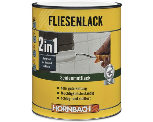 HORNBACH Tegelverf 2in1 Satijnwit 1 l