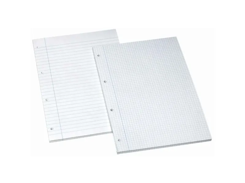Blok A4 Bantex standard, kvadreret, hullet - (5 stk.)