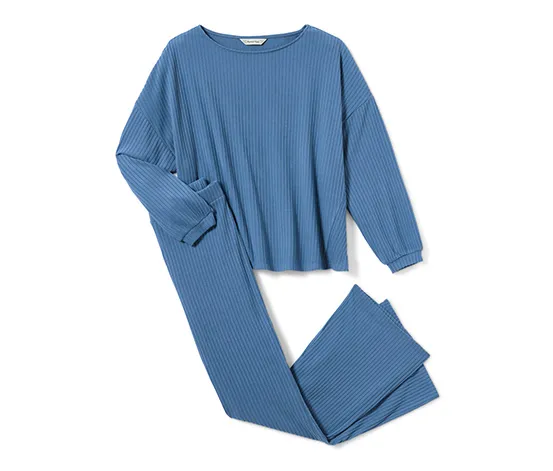 Gerippter Pyjama