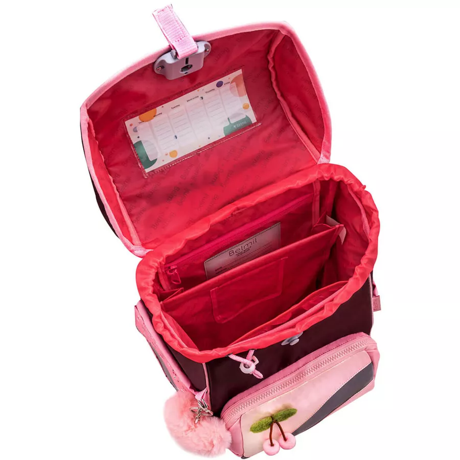 Belmil Schulranzen Premium Smarty Plus Set 5-teilig Cherry Blossom