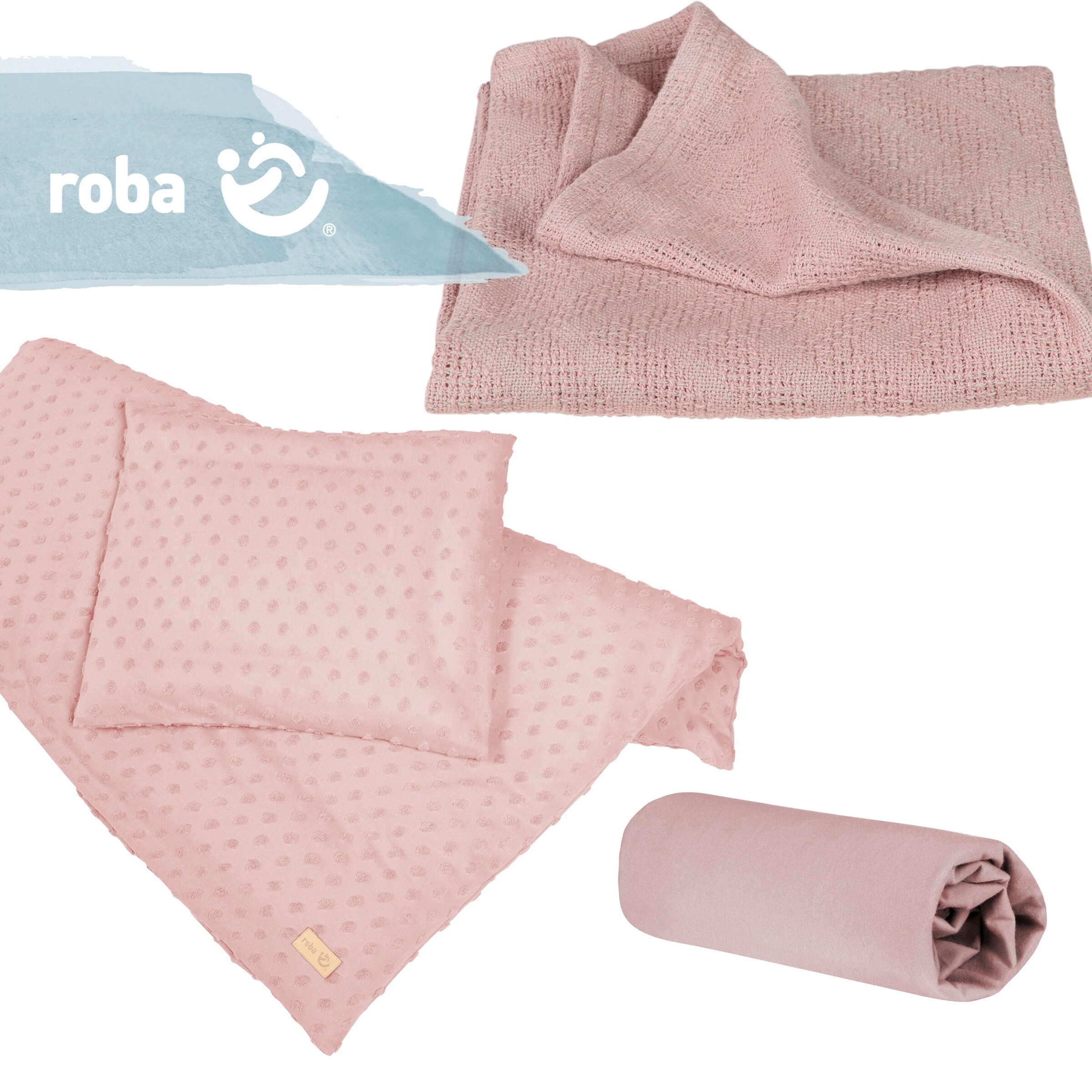 roba Geschenkset BIO-Jersey Schlafen klein Lil Planet rosa