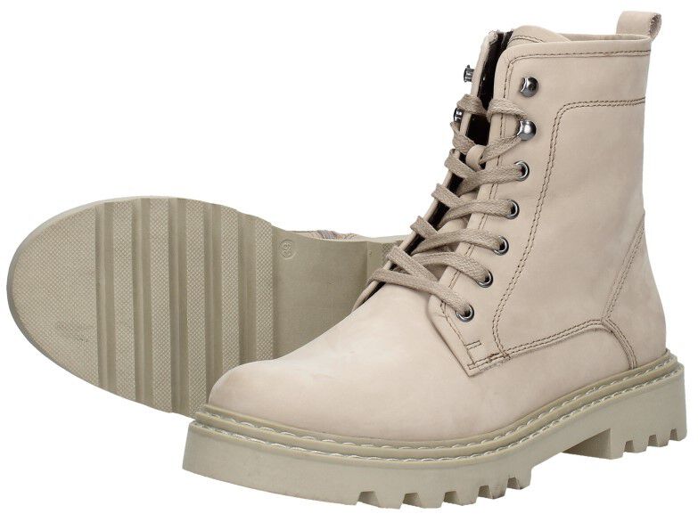 Sub55 Dames veterschoenen taupe