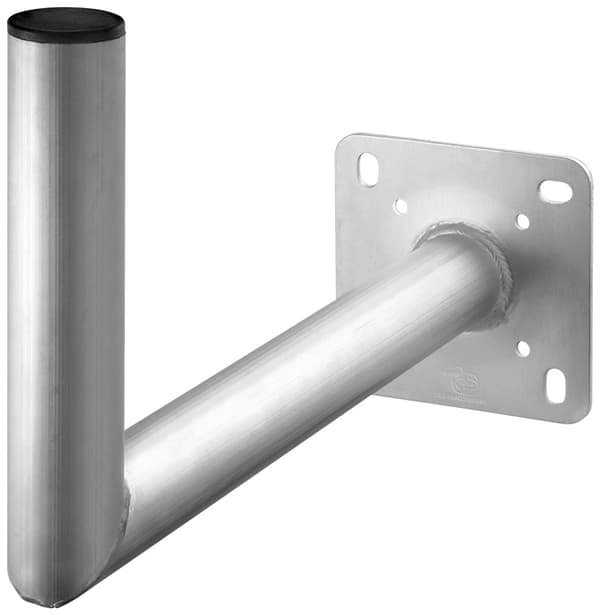 Goobay Veggbrakett i aluminium for parabolantenne, avstand til vegg 450 mm Veggbrakett av høy kvalitet for parabolantenne laget av rustfritt og værbes