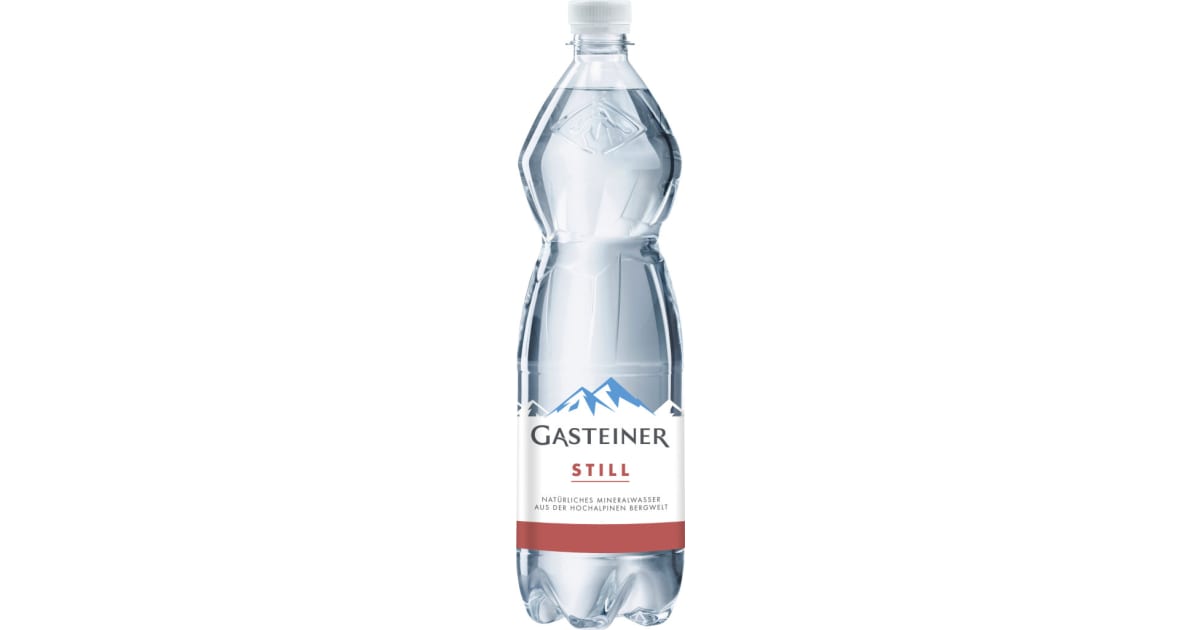 Gasteiner Kristallklar Mineralwasser still 1,0 Liter (Einweg)