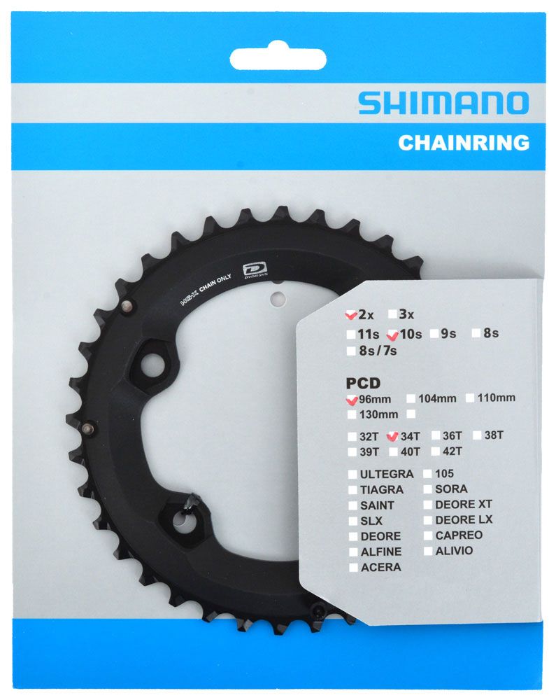 Shimano DEORE Kettenblatt für FC-M6000 34/24 Zähne kaufen | Bike-Discount