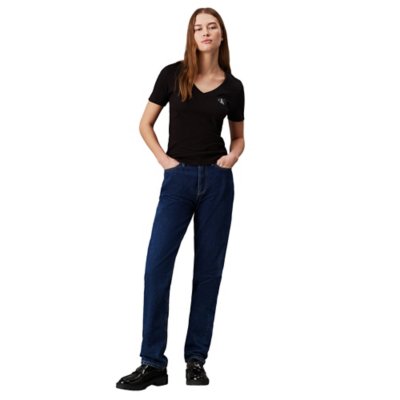 Tee-shirt à manches courtes femme Woven Label CALVIN KLEIN