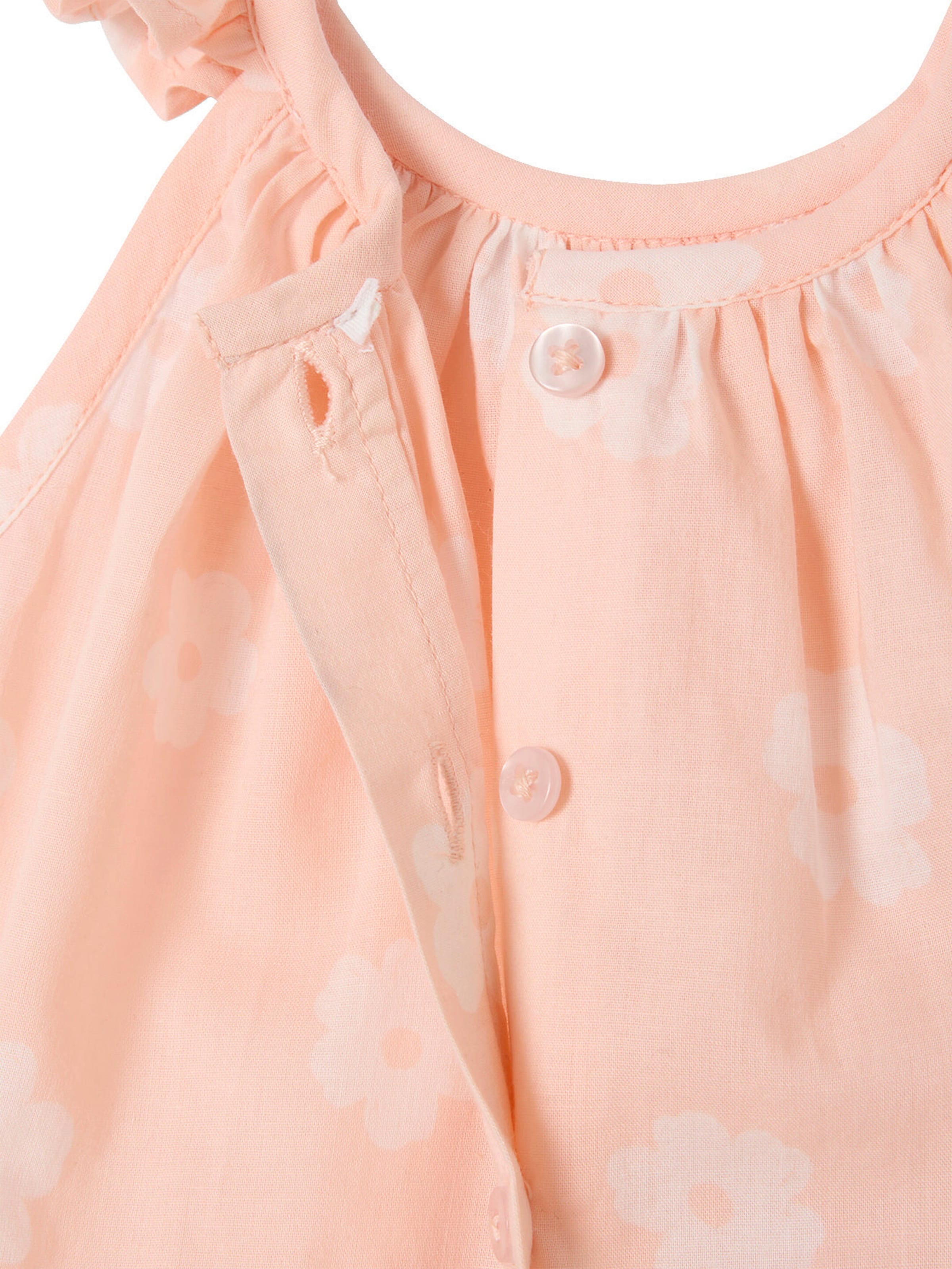 Vertbaudet Bedrucktes Mädchen Baby-Set: Top, Shorts & Haarband hellrosa