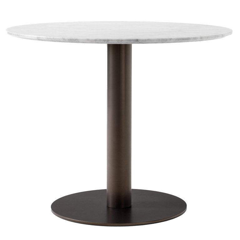 &tradition In between SK11 tafel bronzed onderstel, bianco carrara