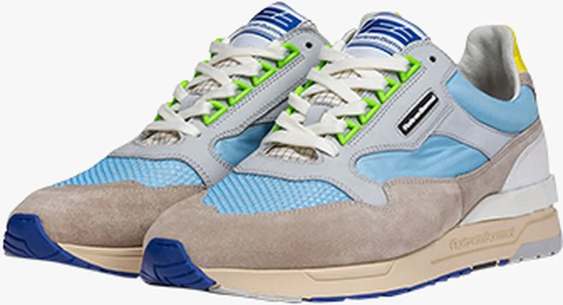 FLORIS VAN BOMMEL lichtblauwe floris van bommel lage sneakers sfm-10119