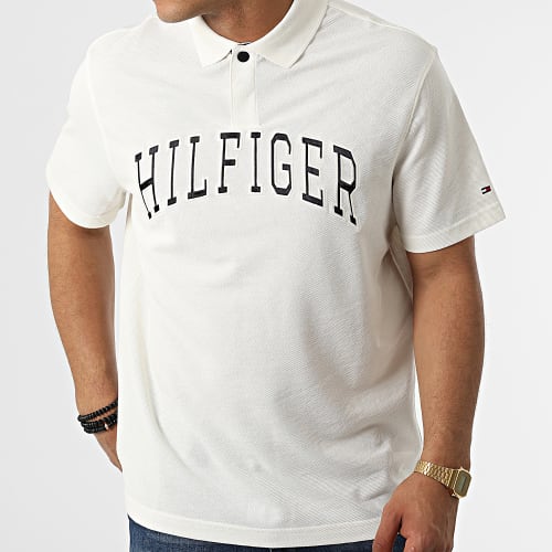 Polo Manches Courtes Relaxed Fit Icon Varsity 5741 Blanc