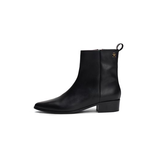 Tommy Hilfiger Low Cowboy Støvler, Black, 40