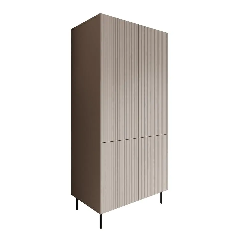 Meubella - Kledingkast Alex - Beige - 90 cm