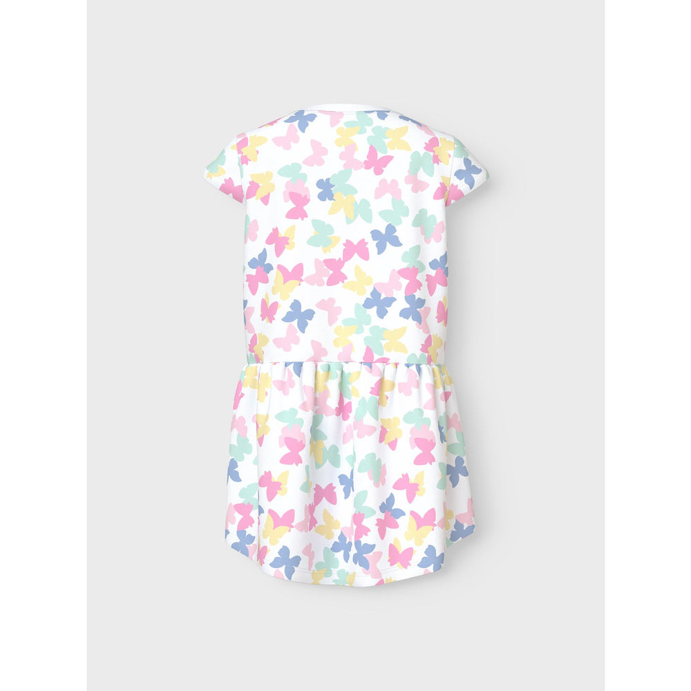 Køb Name It Bright White Butterfly Vigga Kjole F1 Noos