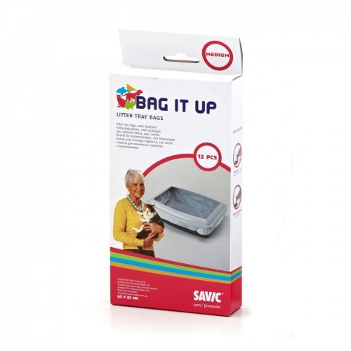 Pacote com 12 sacos para forrar caixas de areia Bag it Up