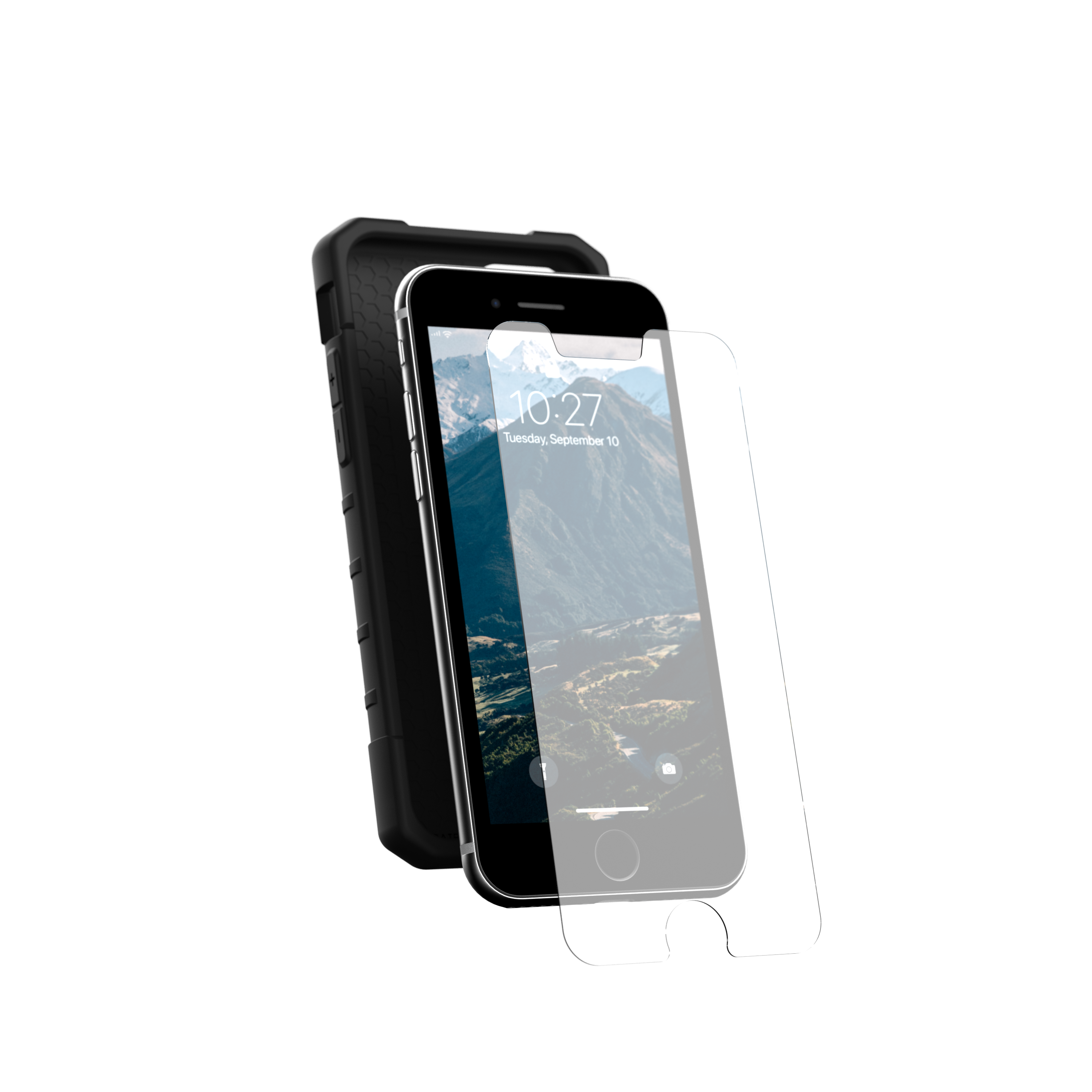 iPhone SE (2022/2020) / 8 / 7 / 6S Shield Panzer Glas Displayschutz Case Friendly (124011110000)