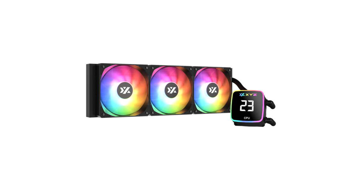 XYZ PC GearAquapulse AIO 360 waterkoeling  (Zwart, ARGB, PWM)