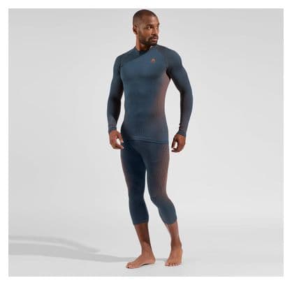 T-SHirt Technique Odlo Performance Warm Bleu