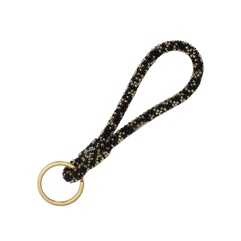 Artisan Treasure  Olivia nøglering - sort/guldfarvet