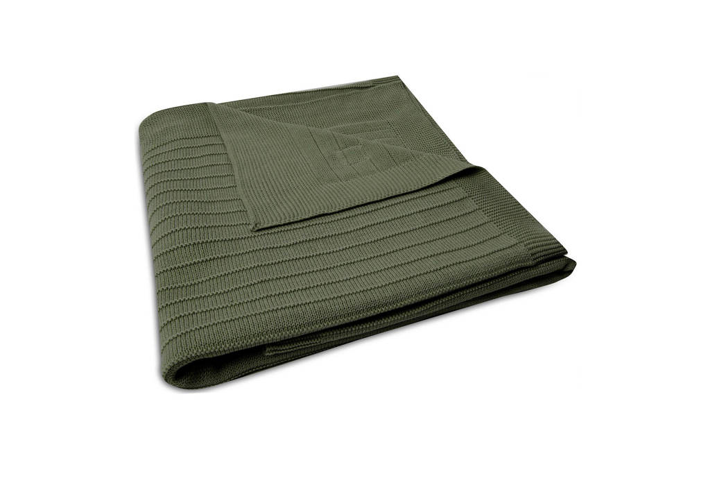 ledikantdeken Pure Knit Leaf Green